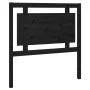 Solid black pine wood bed headboard 95.5x4x100 cm by vidaXL, Headboards and footboards - Ref: Foro24-817924, Price: 30,08 €, ...
