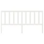 Cabecero de cama madera maciza de pino blanco 206x4x100 cm de vidaXL, Cabeceros y pies de cama - Ref: Foro24-817761, Precio: ...
