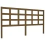 Solid pine wood bed headboard honey brown 185.5x4x100 cm by vidaXL, Headboards and footboards - Ref: Foro24-817908, Price: 54...