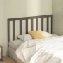 Bettkopfteil aus massivem grauem Kiefernholz, 146 x 4 x 100 cm von vidaXL, Kopf- und Fußteile - Ref: Foro24-817692, Preis: 31...