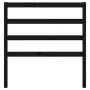 Solid black pine wood bed headboard 106x4x100 cm by vidaXL, Headboards and footboards - Ref: Foro24-817629, Price: 20,50 €, D...