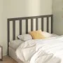 Solid gray pine wood bed headboard 141x4x100 cm by vidaXL, Headboards and footboards - Ref: Foro24-817687, Price: 45,33 €, Di...