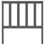 Solid gray pine wood bed headboard 96x4x100 cm by vidaXL, Headboards and footboards - Ref: Foro24-817722, Price: 29,84 €, Dis...