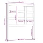 Bettkopfteil aus massivem schwarzem Kiefernholz, 80,5 x 4 x 100 cm von vidaXL, Kopf- und Fußteile - Ref: Foro24-817869, Preis...