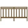 Cabecero de cama madera maciza de pino marrón miel 206x4x100 cm de vidaXL, Cabeceros y pies de cama - Ref: Foro24-817813, Pre...