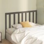 Bettkopfteil aus massivem grauem Kiefernholz, 146 x 4 x 100 cm von vidaXL, Kopf- und Fußteile - Ref: Foro24-817742, Preis: 30...