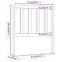 Bettkopfteil aus massivem grauem Kiefernholz, 81 x 4 x 100 cm von vidaXL, Kopf- und Fußteile - Ref: Foro24-817717, Preis: 30,...