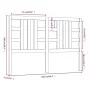 Cabecero de cama madera maciza de pino negro 166x4x100 cm de vidaXL, Cabeceros y pies de cama - Ref: Foro24-817854, Precio: 4...