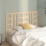 Solid pine wood bed headboard 126x4x100 cm by vidaXL, Headboards and footboards - Ref: Foro24-817830, Price: 28,60 €, Discoun...