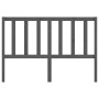 Solid gray pine wood bed headboard 156x4x100 cm by vidaXL, Headboards and footboards - Ref: Foro24-817747, Price: 49,02 €, Di...