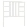 Solid white pine wood bed headboard 106x4x100 cm by vidaXL, Headboards and footboards - Ref: Foro24-817826, Price: 40,34 €, D...