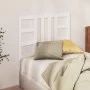 Solid white pine wood bed headboard 106x4x100 cm by vidaXL, Headboards and footboards - Ref: Foro24-817826, Price: 40,34 €, D...