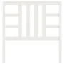 Solid white pine wood bed headboard 106x4x100 cm by vidaXL, Headboards and footboards - Ref: Foro24-817826, Price: 40,34 €, D...