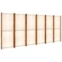 Divider screen with 6 cream white panels 420x180 cm by vidaXL, Room dividers - Ref: Foro24-319186, Price: 203,96 €, Discount: %