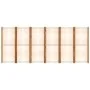 Divider screen with 6 cream white panels 420x180 cm by vidaXL, Room dividers - Ref: Foro24-319186, Price: 203,96 €, Discount: %