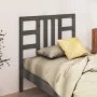 Cabecero de cama madera maciza de pino gris 96x4x100 cm de vidaXL, Cabeceros y pies de cama - Ref: Foro24-817822, Precio: 32,...