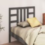 Solid gray pine wood bed headboard 96x4x100 cm by vidaXL, Headboards and footboards - Ref: Foro24-817822, Price: 32,54 €, Dis...