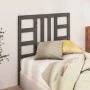 Bettkopfteil aus massivem grauem Kiefernholz, 96 x 4 x 100 cm von vidaXL, Kopf- und Fußteile - Ref: Foro24-817822, Preis: 32,...