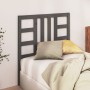 Solid gray pine wood bed headboard 96x4x100 cm by vidaXL, Headboards and footboards - Ref: Foro24-817822, Price: 32,54 €, Dis...