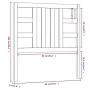 Bettkopfteil aus massivem grauem Kiefernholz, 96 x 4 x 100 cm von vidaXL, Kopf- und Fußteile - Ref: Foro24-817822, Preis: 32,...