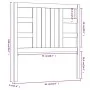 Bettkopfteil aus massivem Kiefernholz in Honigbraun, 81 x 4 x 100 cm von vidaXL, Kopf- und Fußteile - Ref: Foro24-817818, Pre...
