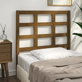 Solid pine wood bed headboard honey brown 95.5x4x100 cm by vidaXL, Headboards and footboards - Ref: Foro24-817873, Price: 23,...
