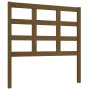 Bettkopfteil aus massivem Kiefernholz, honigbraun, 95,5 x 4 x 100 cm von vidaXL, Kopf- und Fußteile - Ref: Foro24-817873, Pre...