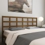 Honey brown solid pine wood bed headboard 205x4x100 cm by vidaXL, Headboards and footboards - Ref: Foro24-817913, Price: 37,2...