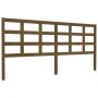Bettkopfteil aus massivem Kiefernholz in Honigbraun, 205 x 4 x 100 cm von vidaXL, Kopf- und Fußteile - Ref: Foro24-817913, Pr...