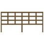 Honey brown solid pine wood bed headboard 205x4x100 cm by vidaXL, Headboards and footboards - Ref: Foro24-817913, Price: 37,2...