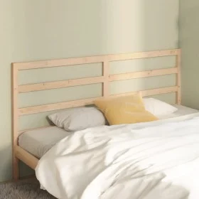 Solid pine wood bed headboard 206x4x100 cm by vidaXL, Headboards and footboards - Ref: Foro24-817660, Price: 39,13 €, Discoun...