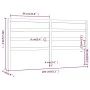Bettkopfteil aus massivem Kiefernholz, 206 x 4 x 100 cm von vidaXL, Kopf- und Fußteile - Ref: Foro24-817660, Preis: 39,13 €, ...