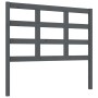 Solid gray pine wood bed headboard 105.5x4x100 cm by vidaXL, Headboards and footboards - Ref: Foro24-817877, Price: 37,23 €, ...