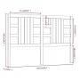 Cabecero de cama madera maciza de pino 166x4x100 cm de vidaXL, Cabeceros y pies de cama - Ref: Foro24-817850, Precio: 42,52 €...