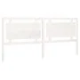 Solid white pine wood bed headboard 205.5x4x100 cm by vidaXL, Headboards and footboards - Ref: Foro24-817961, Price: 68,09 €,...