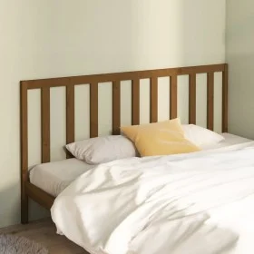 Honey brown solid pine wood bed headboard 186x4x100 cm by vidaXL, Headboards and footboards - Ref: Foro24-817708, Price: 36,5...