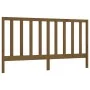 Bettkopfteil aus massivem Kiefernholz in Honigbraun, 186 x 4 x 100 cm von vidaXL, Kopf- und Fußteile - Ref: Foro24-817708, Pr...