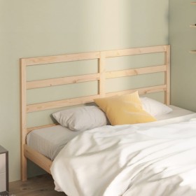Cabecero de cama madera maciza de pino 126x4x100 cm de vidaXL, Cabeceros y pies de cama - Ref: Foro24-817630, Precio: 28,83 €...