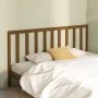Cabecero de cama madera maciza de pino marrón miel 206x4x100 cm de vidaXL, Cabeceros y pies de cama - Ref: Foro24-817713, Pre...