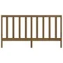 Cabecero de cama madera maciza de pino marrón miel 206x4x100 cm de vidaXL, Cabeceros y pies de cama - Ref: Foro24-817713, Pre...