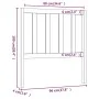 Bettkopfteil aus massivem Kiefernholz in Honigbraun, 96 x 4 x 100 cm von vidaXL, Kopf- und Fußteile - Ref: Foro24-817723, Pre...