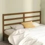 Cabecero de cama madera maciza de pino marrón miel 206x4x100 cm de vidaXL, Cabeceros y pies de cama - Ref: Foro24-817663, Pre...