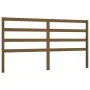 Honey brown solid pine wood bed headboard 206x4x100 cm by vidaXL, Headboards and footboards - Ref: Foro24-817663, Price: 30,0...