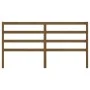 Honey brown solid pine wood bed headboard 206x4x100 cm by vidaXL, Headboards and footboards - Ref: Foro24-817663, Price: 30,0...