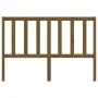 Cabecero de cama madera maciza de pino marrón miel 166x4x100 cm de vidaXL, Cabeceros y pies de cama - Ref: Foro24-817753, Pre...