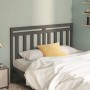Solid gray pine wood bed headboard 141x4x100 cm by vidaXL, Headboards and footboards - Ref: Foro24-817787, Price: 43,57 €, Di...