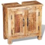Badezimmermöbel mit Spiegel aus massivem Mangoholz von vidaXL, Badezimmermöbel - Ref: Foro24-243462, Preis: 297,32 €, Rabatt: %