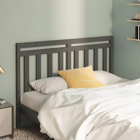 Solid gray pine wood bed headboard 166x4x100 cm by vidaXL, Headboards and footboards - Ref: Foro24-817802, Price: 32,71 €, Di...