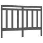 Solid gray pine wood bed headboard 166x4x100 cm by vidaXL, Headboards and footboards - Ref: Foro24-817802, Price: 32,71 €, Di...