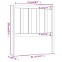 Bettkopfteil aus massivem Kiefernholz in Honigbraun, 81 x 4 x 100 cm von vidaXL, Kopf- und Fußteile - Ref: Foro24-817718, Pre...